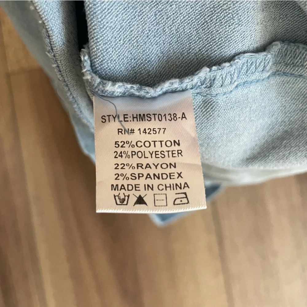 Haute Monde Light Wash Denim Skirt Medium - Picture 6 of 6